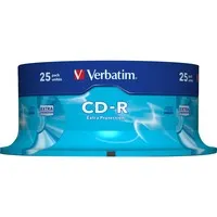 Verbatim CD-R Extra Protection - 25 x CD-R, 700 MB, 52x Schreibgeschwindigkeit, langlebig mit 40 Jahren Archivierungsspeicher