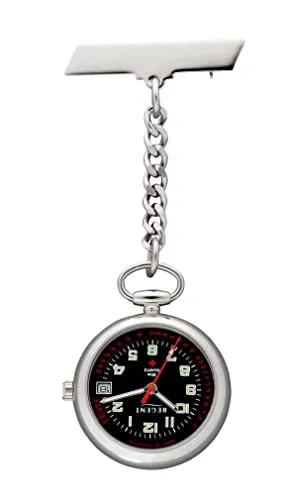 Regent Damen Analog Quarz Uhr 12390050 - Elegante Armbanduhr für Damen mit silbernem Edelstahlgehäuse, leuchtenden Zeigern und 5 bar Wasserdichtigkeit – ideal für den Alltag.