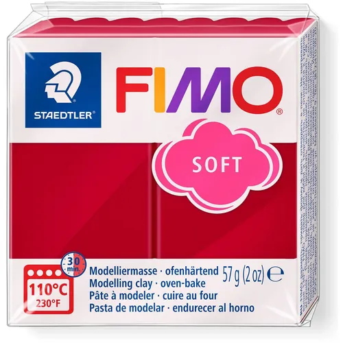 FIMO SOFT Modelliermasse, ofenhärtend, kirschrot, 57 g von FIMO