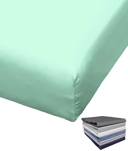 Bierbaum Spannbettlaken Mako Satin 100x200 cm - Eleganz für Ihr Schlafzimmer - Spannbetttuch aus 100% Mako-Satin Baumwolle, atmungsaktiv und hautfreundlich. Edler Seidenglanz, bügelleicht und formstabil, Made in Germany.