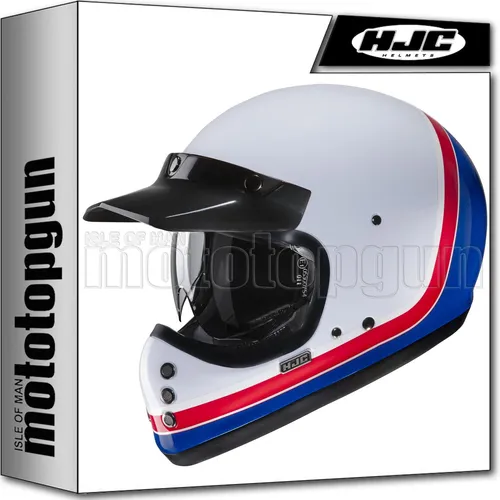 HJC V60 Solid Scoby Motorrad Helm Gr. L in weiß von HJC Helmets