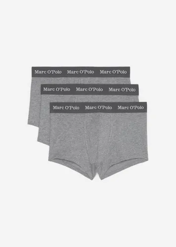 Marc O´Polo Men's Essentials 3-Pack Trunks, Grey, Small - Retroshorts für Herren, klassische Optik und angenehmer Tragekomfort für den ganzen Tag.
