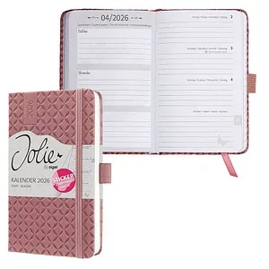 SIGEL Buchkalender Jolie 2026 altrosa, 1 St. von SIGEL
