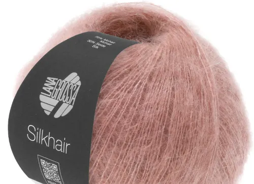 Silkhair Lana Grossa 25g Fb. 74 rosenholz Kid Mohair Lace PORTOFREI kg/356€