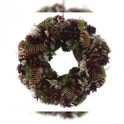 Decoris 622264 Kranz Zapfen Größe: dia33-H8.50cm