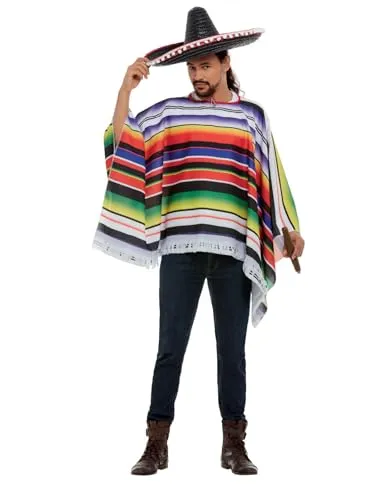 Smiffys Poncho, Mehrfarbig Halloween