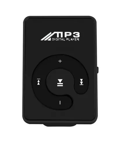 Mini MP3-Player Aluminium Gehäuse inklusive Clip & Ohrhörer, USB-Ladegerät b.A.