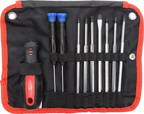 Primaster Schraubendreher-Set 11-teilig mit Werkzeugtasche - Praktisches Schraubendreher-Set von Primaster, 11-teilig und inklusive Werkzeugtasche für optimale Ordnung und Mobilität.