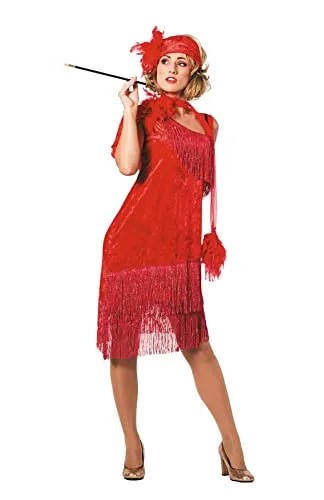 Kostüm Charleston rot, Gr. 42 von Wilbers