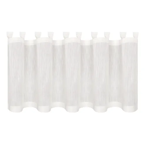 Xxxl Kurzgardine Weiß, 150x50 cm – Halbtransparente Baumwollgardine mit Ranken-Motiv - Gardinen & Vorhänge, halbtransparent und feuchtigkeitsregulierend, ideal für frische Raumakzente und einfache Pflege bis 30°C.