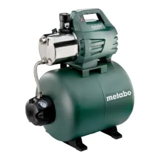 Metabo Hauswasserwerk HWW 6000 50 INOX - 1300 W, automatisches Wasserversorgungssystem mit Trockenlaufschutz und langlebigem Edelstahl-Pumpengehäuse