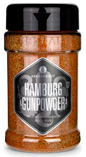 Ankerkraut Hamburg Gunpowder, Rub Gewürzmischung, der Ankerkraut Haus-Rub, 200g im Streuer