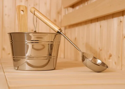 Weka Exklusives Aufguss Set Edelstahl in grau von Weka