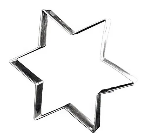LARES Ausstechform 1103, Stern 17cm, Weißblech, Riesen Ausstechformen für Weihnachten - Made in Germany