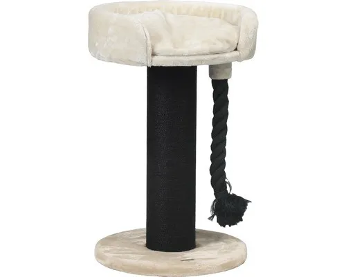 Beeztees Kratzbaum Tura hellbeige - Stabiler Komfort für Katzen - Kratzbäume für Katzen, extra dicker Sisalstamm und komfortabler Liegeplatz mit Kissen für optimale Entspannung und Spielvergnügen.