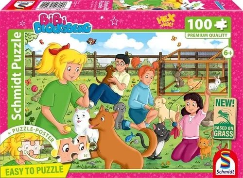 Schmidt Spiele Puzzle-Poster Bibi Blocksberg 100 Teile