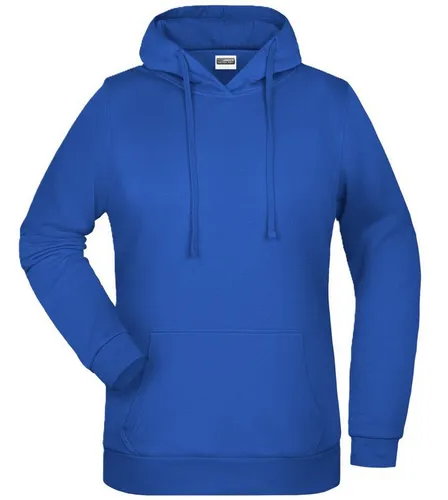 James & Nicholson Kapuzensweatshirt Klassisches Damen Kapuzensweat JN795 Leicht taillierter Kapuzenpulli mit angerauter Innenseite