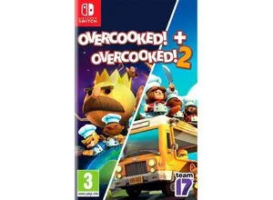 Overcooked + Overcooked 2 Double Pack - Nintendo Switch - Spaßige Partyspiele für die Nintendo Switch, ideal für gesellige Abende mit Freunden und Familie!