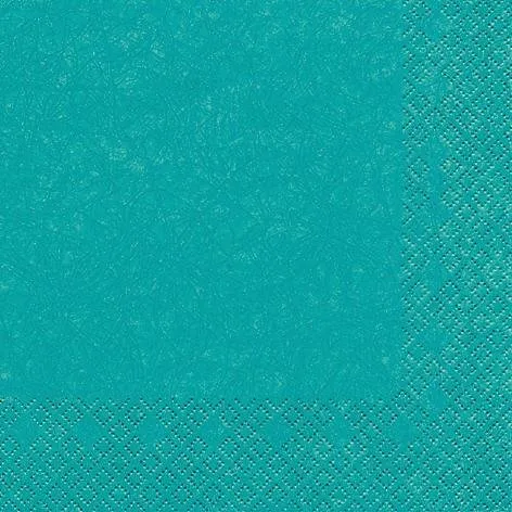 Servietten Türkis 33 x 33 cm 3 lagig, Lunch Servietten, Servietten Modern Colours Tissue für den gedeckten Tisch Anlass, Fest, Party, Hochzeit, Taufe, Kommunion, Weihnachten, Ostern 20
