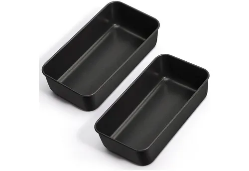 Brotbackform Set Antihaftbeschichtet Edelstahlkern 23,5x12,6x6,5 cm - Hochwertiges Brotbackform Set mit antihaftbeschichteter Oberfläche für müheloses Backen. Ideal für leckeres, selbstgebackenes Brot ohne Ankleben.