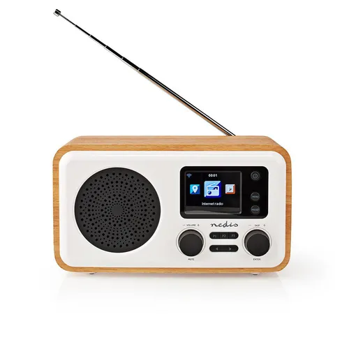 Nedis Internetradio mit DAB+ und Bluetooth - Universal Internetradio mit DAB+ und UKW, bietet kabellosen Musikgenuss und kommt mit praktischer Fernbedienung.