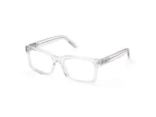 GCDS Brille mit Sehstärke für Unisex optional mit Sonnenbrillentönung oder Blaulichtfilter, Quadratisch, gefertigt aus Acetat, Modell: GD5027 (inklusive Brillenetui)