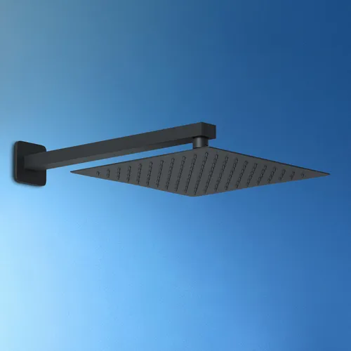 JOHO Kopfbrause Regendusche 25x25cm aus 304 Edelstahl - Bad- & Duscharmaturen: Hochwertige Kopfbrause mit sanftem Wasserstrahl und 360° drehbarem Duscharm für ein entspannendes Duscherlebnis.