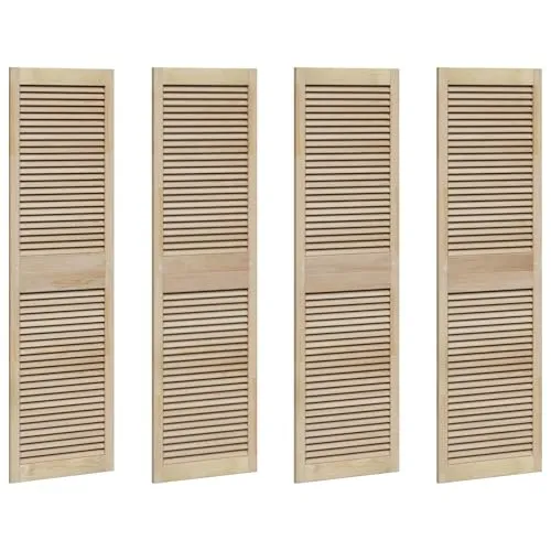 vidaXL Schranktür 4er Set aus Kiefernholz in beige von vidaXL