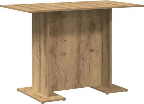 vidaXL Esstisch Artisan-Eiche 110x60x75cm - Esszimmertisch aus pflegeleichtem Holzwerkstoff, ideal für Esszimmer und Küche, langlebig und leicht zu reinigen – für einen modernen Look in jedem Raum.
