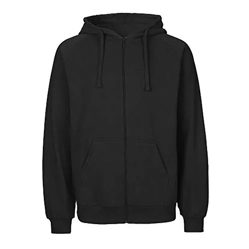 Neutral Mens Zip Hoodie - Kapuzenpullover für Herren aus 100% Bio-Baumwolle, umweltfreundlich und fair produziert. Der durchgehende Reißverschluss und das angeraute Innenfutter sorgen für hohen Tragekomfort und Funktionalität.