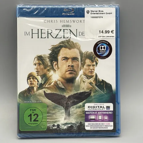 Im Herzen der See Blu-ray mit Chris Hemsworth NEU OVP