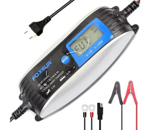 Batterieladegerät ST3 für Motorradbatterien 6V/12V - Praktisches Ladegerät für Motorradbatterien, 4A Leistung, ideal für eine zuverlässige Aufladung und lange Lebensdauer der Batterie.