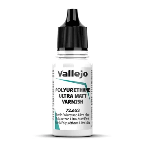 VALLEJO 72653 Polyurethane Ultra Matt Varnish 18ml