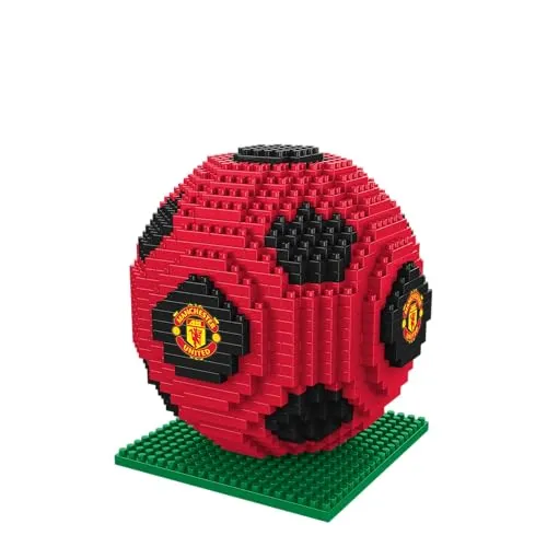 FOCO Offizielles Lizenzprodukt Manchester United FC BRXLZ 3D-Fußball-Konstruktionsspielzeugmodell