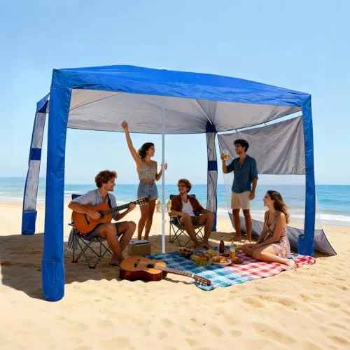 VEVOR Strand-Cabana 2,4 x 2,4 m von Vevor