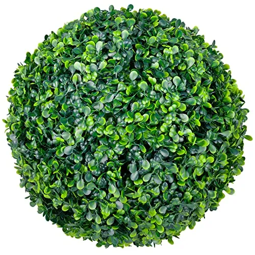 Buchsbaum Kugel Plastikpflanze Ø28cm - Künstliche Buxus Deko von Decovego - Blumen & künstliche Pflanzen, pflegeleichte und langlebige Zimmerpflanze aus hochwertigem Kunststoff, ideal für eine grüne Atmosphäre ohne Aufwand.