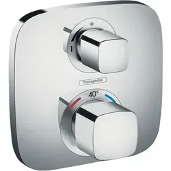 hansgrohe Ecostat E Brause Thermostat 15707000 - Sanitärinstallation, Unterputz Thermostat für 1 Verbraucher mit Sicherheitsfunktion bei 40°C und einer Durchflussmenge von bis zu 26 l/min.