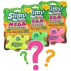 Slimy® Knete Mega Elastic 150g (1-tlg), lustige Dose mit Gürtel-Clip bunt