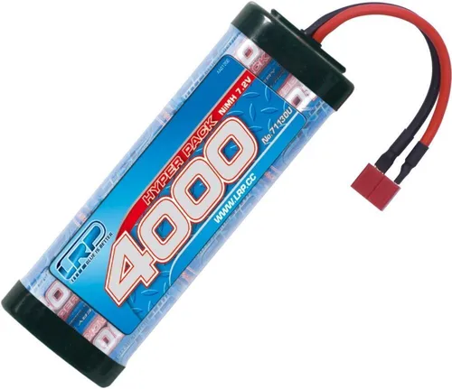 LRP Modellbausatz Hyper Pack 4000 - 7.2V - 6-Zellen - US-style Stecker - NiMH - Modellbauzubehör mit leistungsstarkem 4000mAh NiMH Akku, ideal für ambitionierte Modellbauer und RC-Fans.