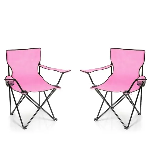 BigDean 2X Faltstuhl PINK in pink von BigDean