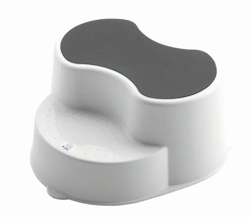 Rotho Babydesign TOP Kinderschemel - recycelt - Trittschemel für Baby- & Kleinkinderzimmer mit Anti-Rutsch-Fläche für sicheren Halt, aus recyceltem Kunststoff und ideal für kinderfreundliches Auf- und Absteigen.