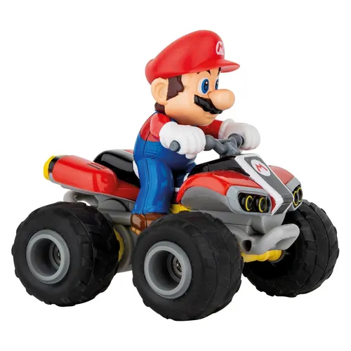 Carrera RC I Mario Kart - Mario-Quad 24GHz, ferngesteuertes Auto mit bis zu 8 min Fahrzeit und Luftreifen, ideal für spannende Rennen und Mario-Fans aller Altersgruppen
