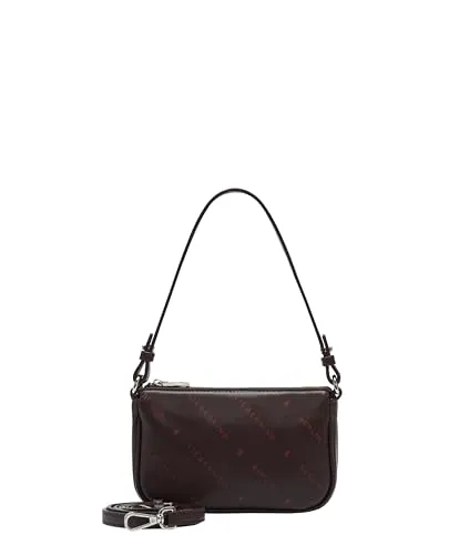 Liebeskind Berlin Crossbody XS MONOGRAM Soft Nappa burgundy - Umhängetaschen aus weichem Nappa-Leder, stilvolles Design in burgundy und ideal für den täglichen Gebrauch oder besondere Anlässe.