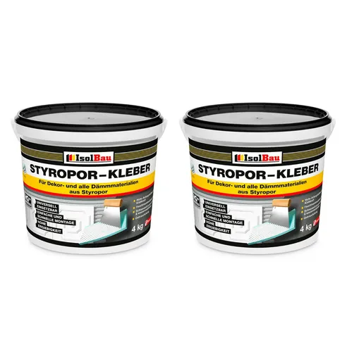 Styroporkleber Styropor- und Renoviervlieskleber 8 kg Deckenplatten Kleber