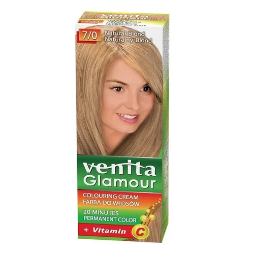 Glamour farba do włosów 7/0 Naturalny Blond Venita 5902101605045