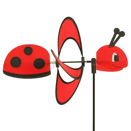 CIM Windspiel Little Magic Ladybird wetterfest Windrad Ø28cm Garten-Deko