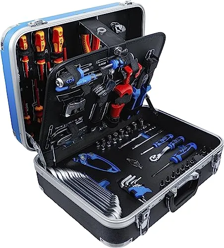 BGS 15504 | Kälte- und Klima-Werkzeugkoffer | 86-tlg. - Werkzeug-Set für Kälte- und Klimainstallation, inkl. isolierten Werkzeugen und robustem Hartschalenkoffer - ideal für Profis und Heimwerker.