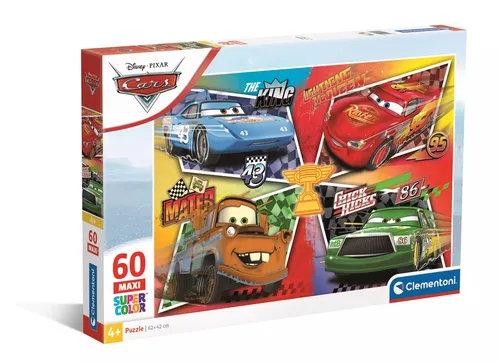 CLE puzzle 60 maxi SuperKolor Cars 26332 Clementoni 8005125263325