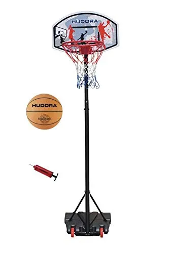 Hudora Basketballkorb 71570/655/6146 3er Set mit Ball & Pumpe - Spielzeuge für Kinder ab 3 Jahren, fördert Teamgeist und Bewegungsfreude für kleine Basketballfans.