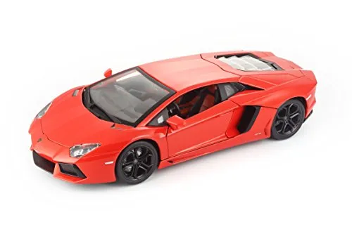 Bburago 1:18 Plus Lamborghini Aventador LP700-4 Metallic Orange - Spielfahrzeuge mit beweglichen Teilen, detailgetreu und ideal für Sammler sowie Kinder ab 3 Jahren.